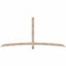 Ekena Millwork Bellingham Smooth Timber Gable Bracket, Douglas Fir, 96"W x 44"H x 3 1/2"D x 3 1/2"F, 11/12 Pitch GBW096X44X0404BEL00SDF - alternate 1